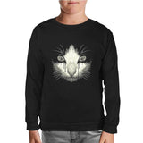Kedi Siyah Çocuk Sweatshirt
