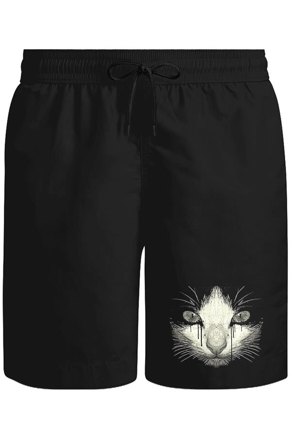 Kedi Unisex Siyah Şort