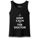 Keep Calm i am the Doctor Black Male Athlete