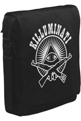 Killuminati Unisex Siyah Postacı Çanta
