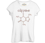 Kimya - Kafein Element Beyaz Kadın Tshirt
