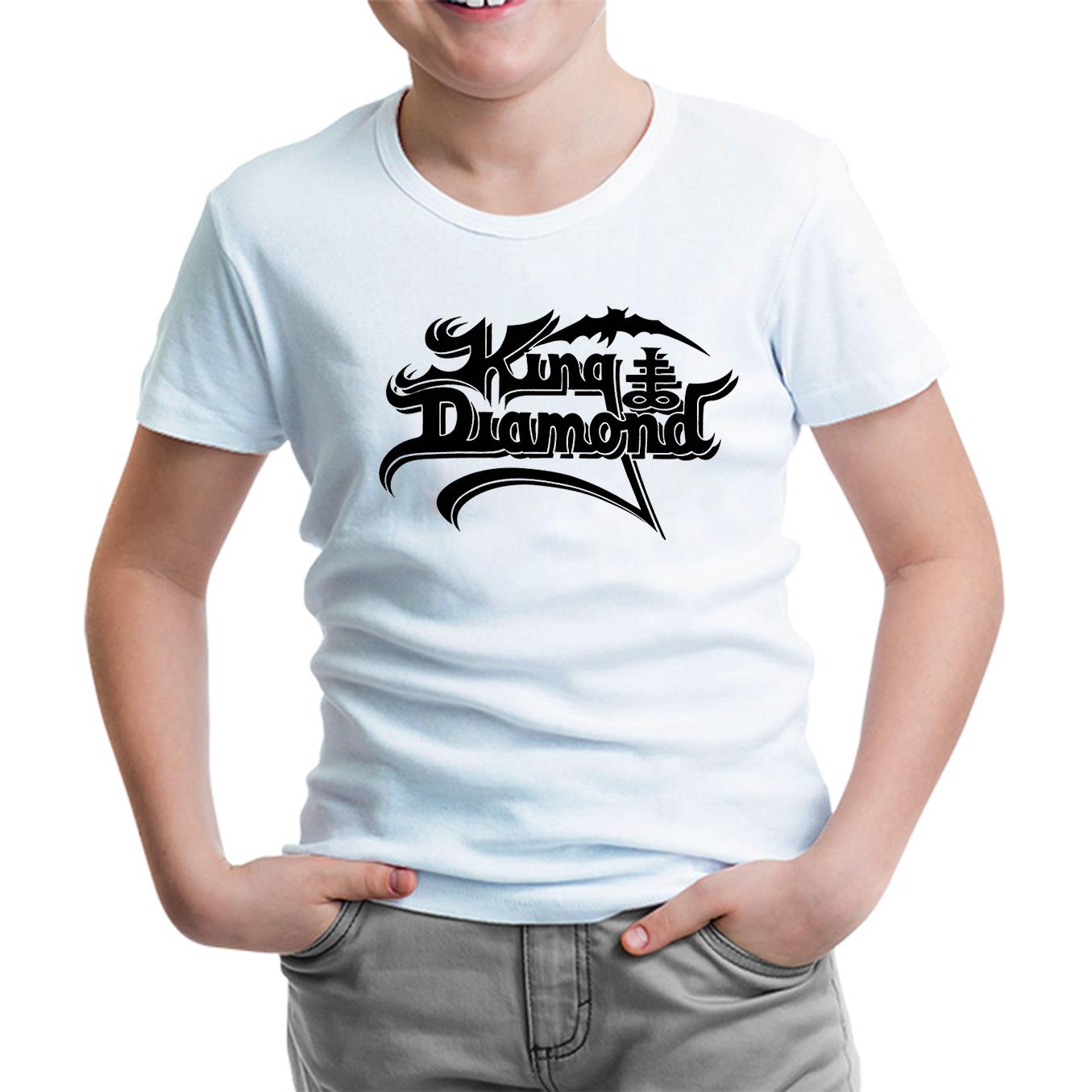 King Diamod - Logo Beyaz Çocuk Tshirt