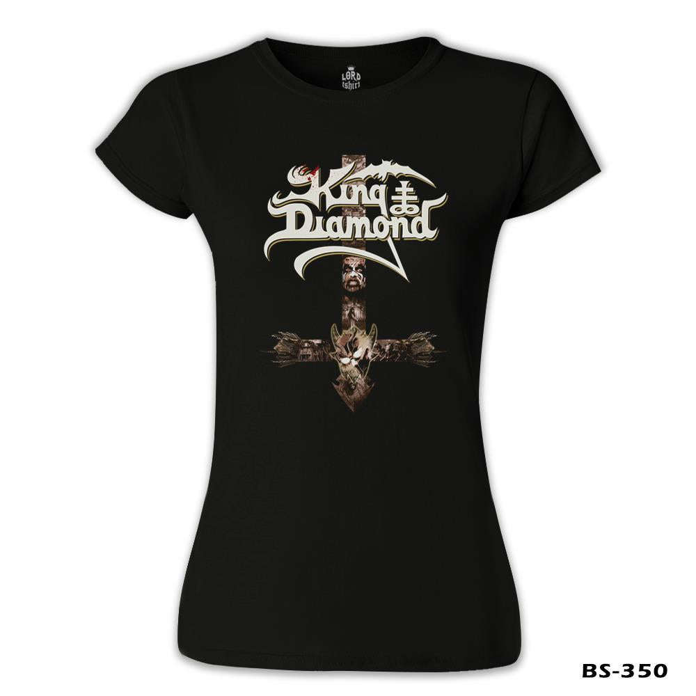 King Diamond II Siyah Kadın Tshirt