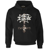 King Diamond II Siyah Erkek Fermuarsız Kapşonlu