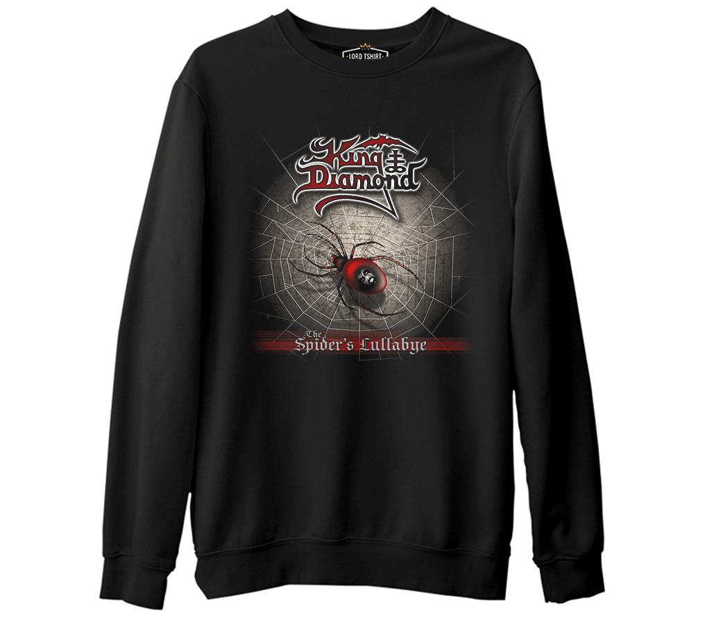 King Diamond  Siyah Erkek Kalın Sweatshirt