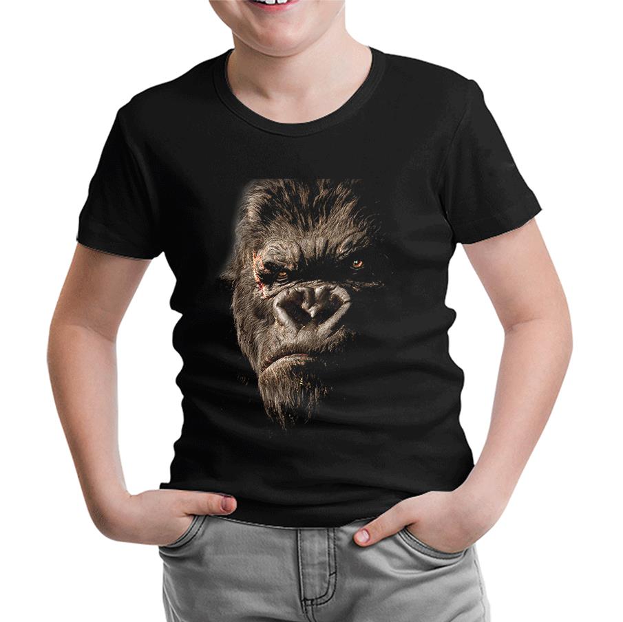 King Kong Siyah Çocuk Tshirt