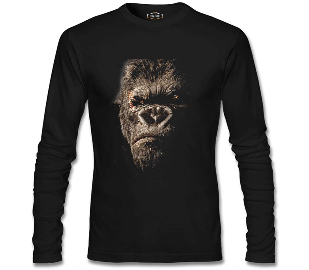 King Kong Siyah Erkek Sweatshirt