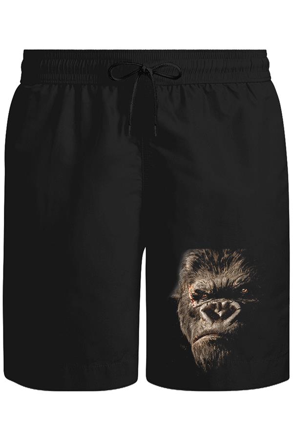 King Kong Unisex Siyah Şort