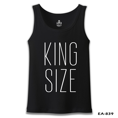 King Size Black Men's Undershirt