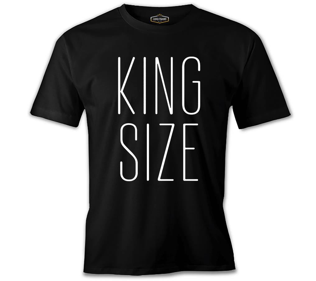 King Size Siyah Erkek Tshirt