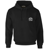 Kings Born in October - Logo Siyah Erkek Fermuarsız Kapşonlu