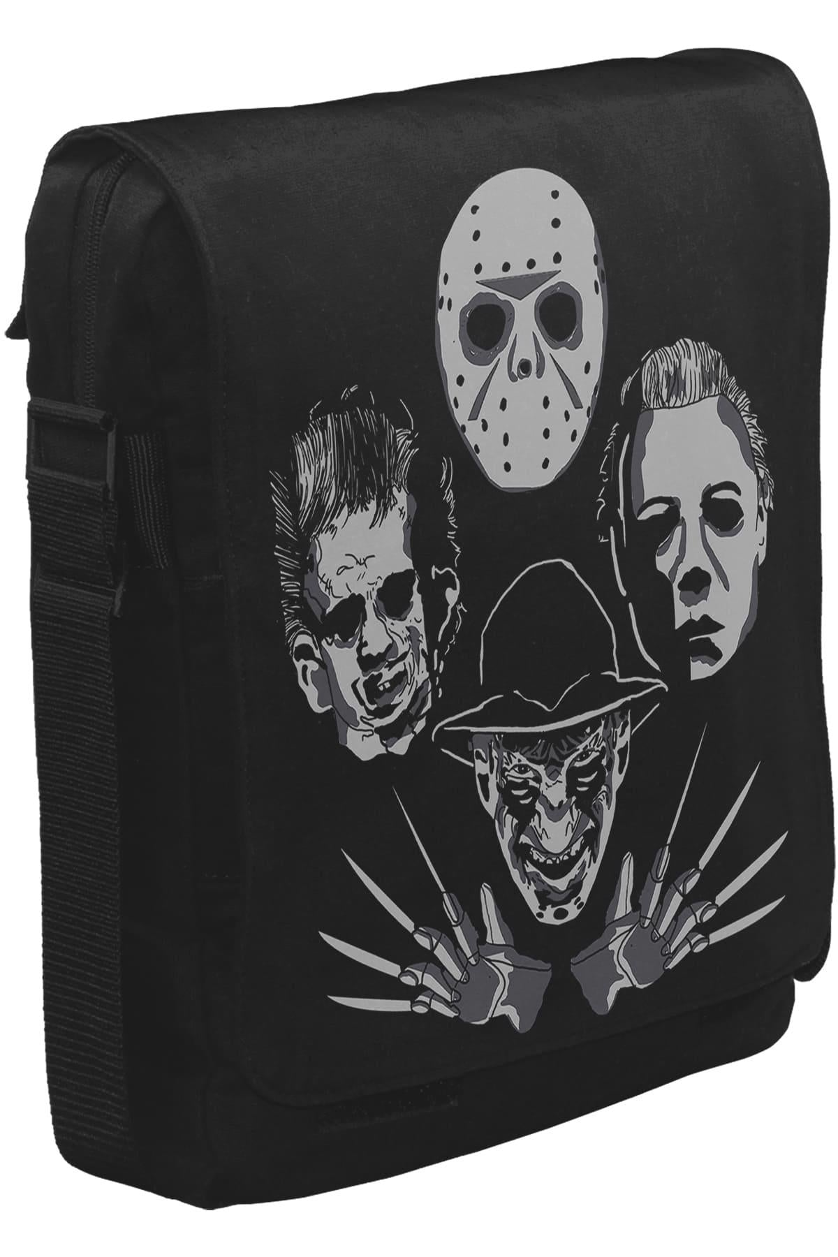 Kings of Horror Unisex Siyah Postacı Çanta