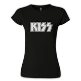 Kiss - Logo Siyah Kadın Tshirt