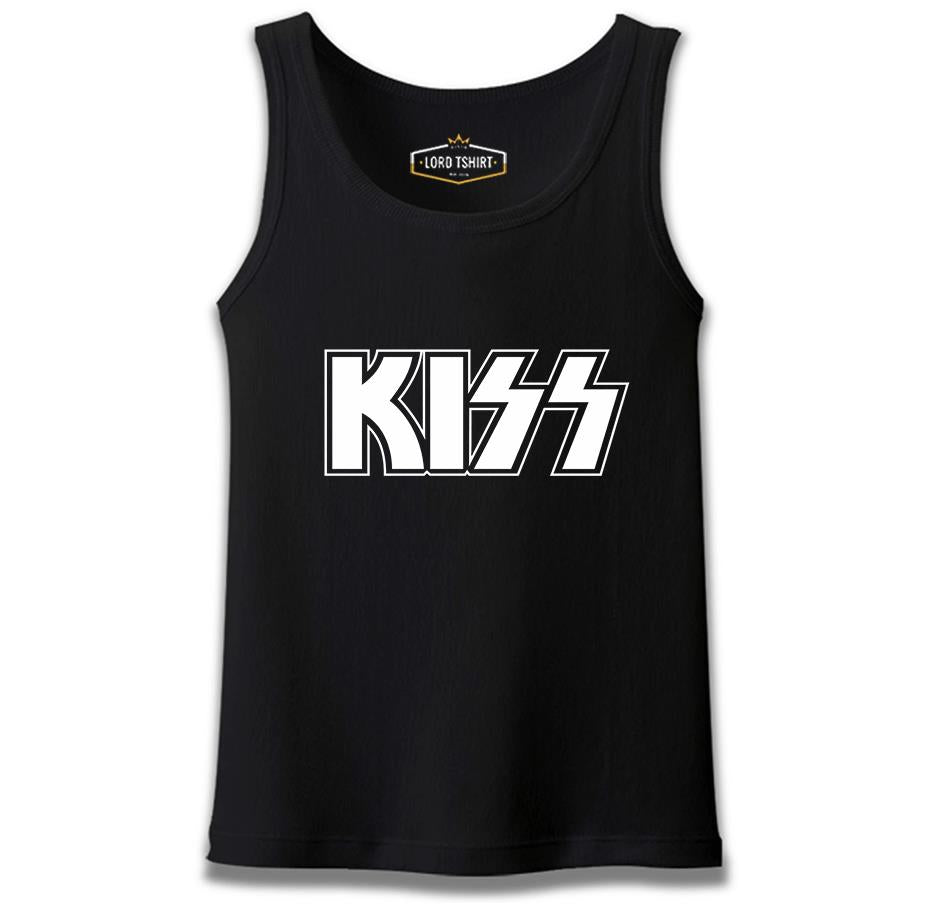 Kiss - Logo Siyah Erkek Atlet