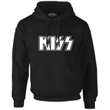 Kiss - Logo Siyah Erkek Fermuarsız Kapşonlu