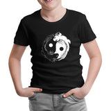 Koi Fishes Making Yin Yang Symbol Siyah Çocuk Tshirt