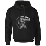 Komodo Dragon Realistic Black Men's Zipperless Hoodie