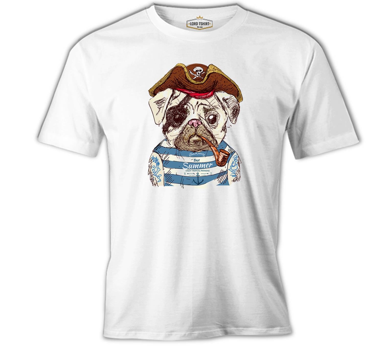 Dog - Pirate White Men's T-Shirt 