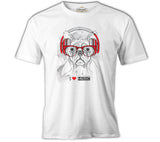Dog - Music White Men's Tshirt 