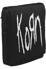 Korn - Logo Unisex Siyah Postacı Çanta