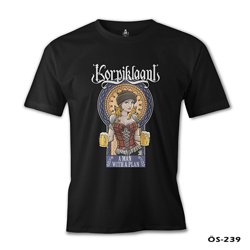 Korpiklaani - A Man With a Plan Black Men's Tshirt