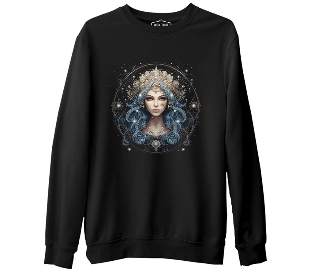 Cosmic Queen - Astral Black Men's Thick Sweatshirt 