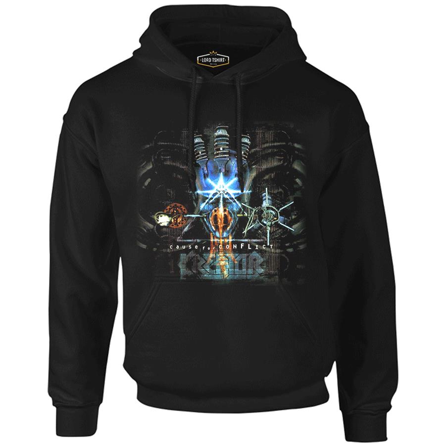 Kreator - Cause For Conflict Black Men's Zipperless Hoodie