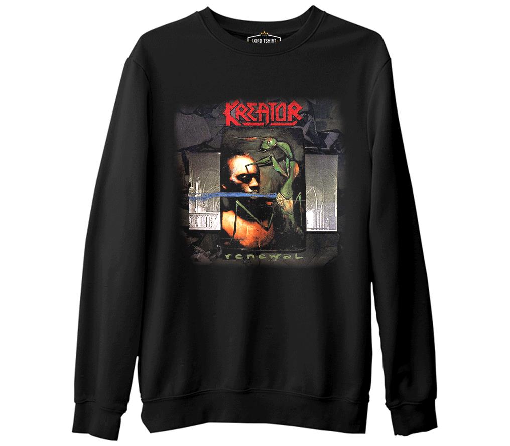 Kreator - Renewal  Siyah Erkek Kalın Sweatshirt