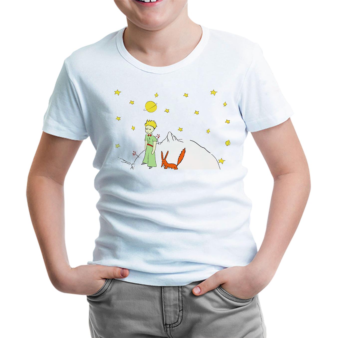 The Little Prince - Planet White Kids Tshirt