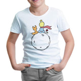 The Little Prince - Rose and Fox White Kids Tshirt