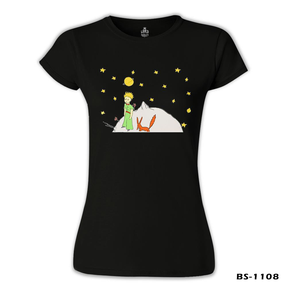 The Little Prince - Moon and Back Black Women's Tshirt