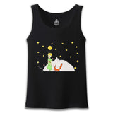 Little Prince - Moon and Back Black Men's Undershirt