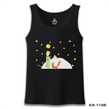 Little Prince - Moon and Back Black Men's Undershirt