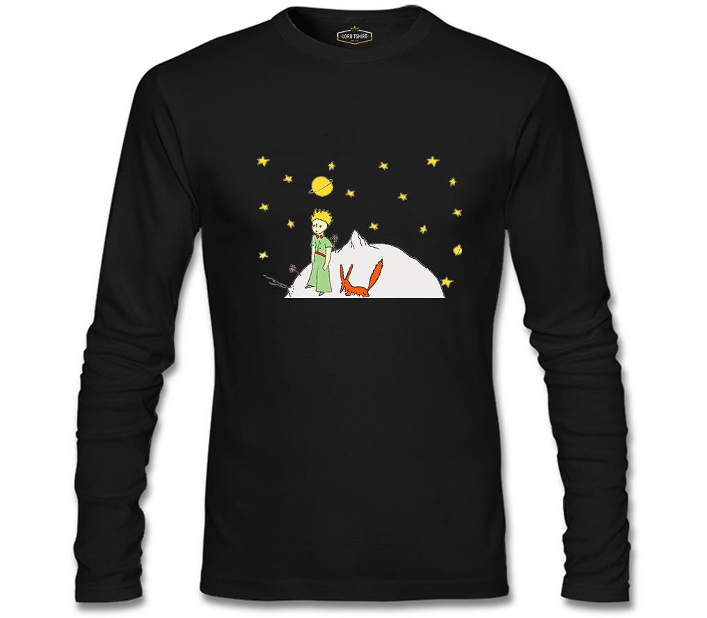 Little Prince - Moon and Back Black Men's Sweatshirt