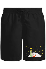 Küçük Prens - Moon and Back Unisex Siyah Şort