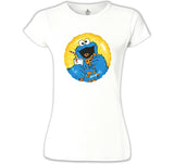 Cookie Monster White Women's Tshirt