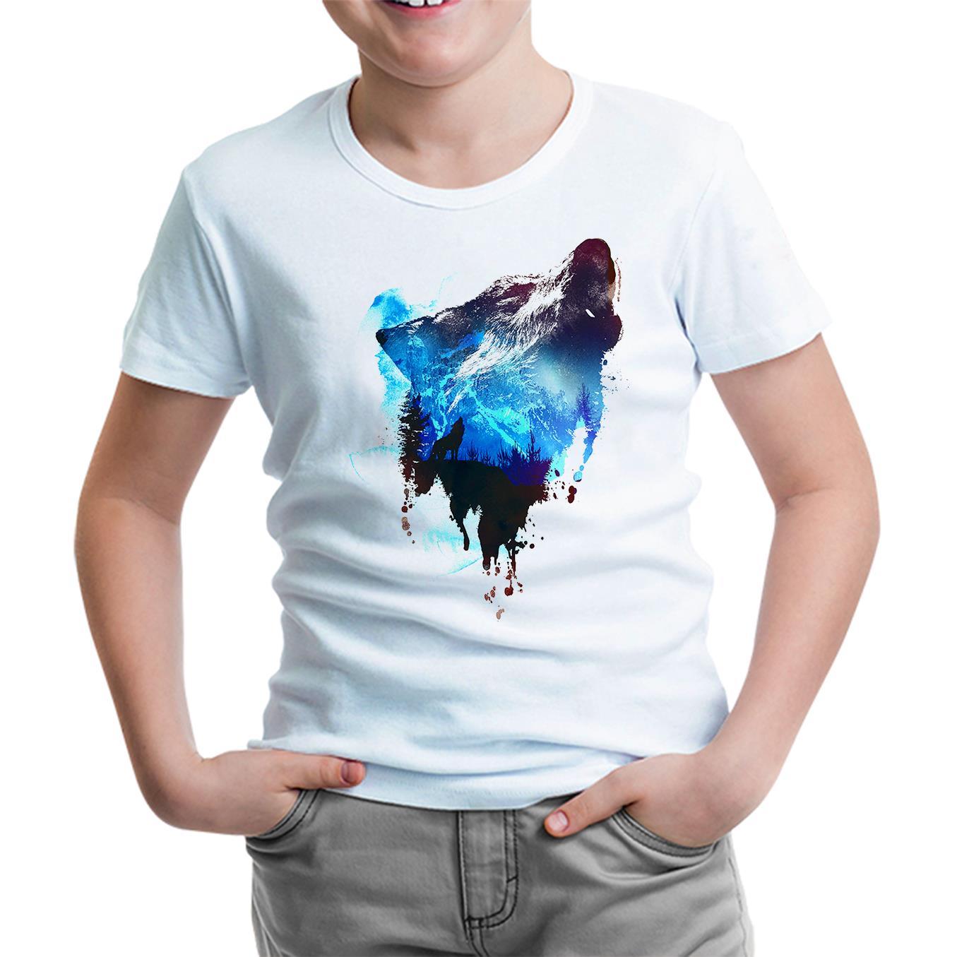 Kurt 4 Beyaz Çocuk Tshirt