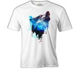 Wolf 4 White Men's Tshirt