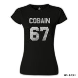 Kurt Cobain - 67 Siyah Kadın Tshirt