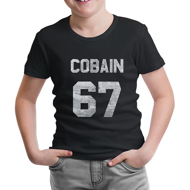 Kurt Cobain - 67 Siyah Çocuk Tshirt