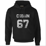 Kurt Cobain - 67 Black Men's Zipperless Hoodie