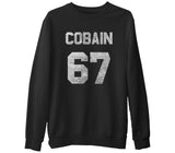 Kurt Cobain - 67 Black Men's Thick Sweatshirt