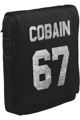 Kurt Cobain - 67 Unisex Siyah Postacı Çanta