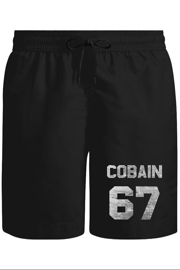 Kurt Cobain - 67 Unisex Siyah Şort