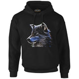 Wolf - Light Black Men's Zipperless Hoodie