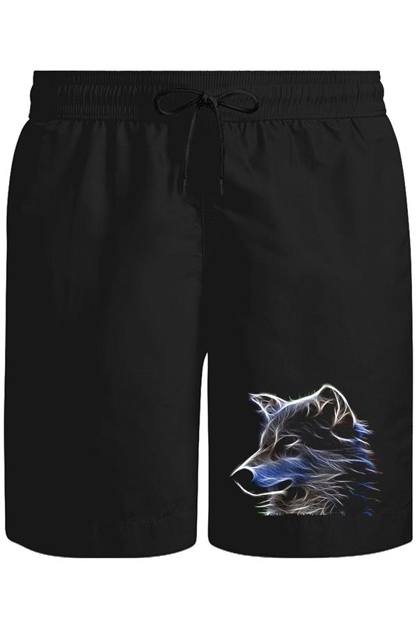 Kurt - Işık Unisex Siyah Şort