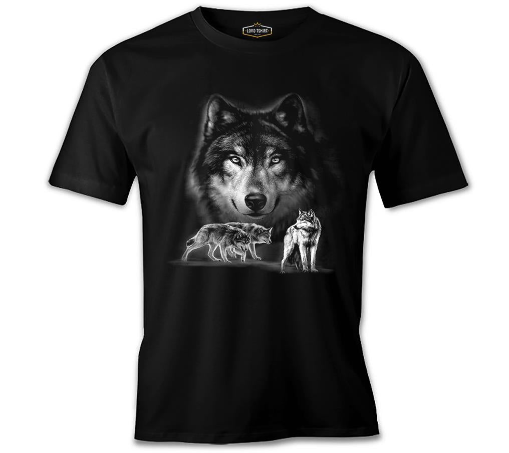 Wolf Black Men's Tshirt