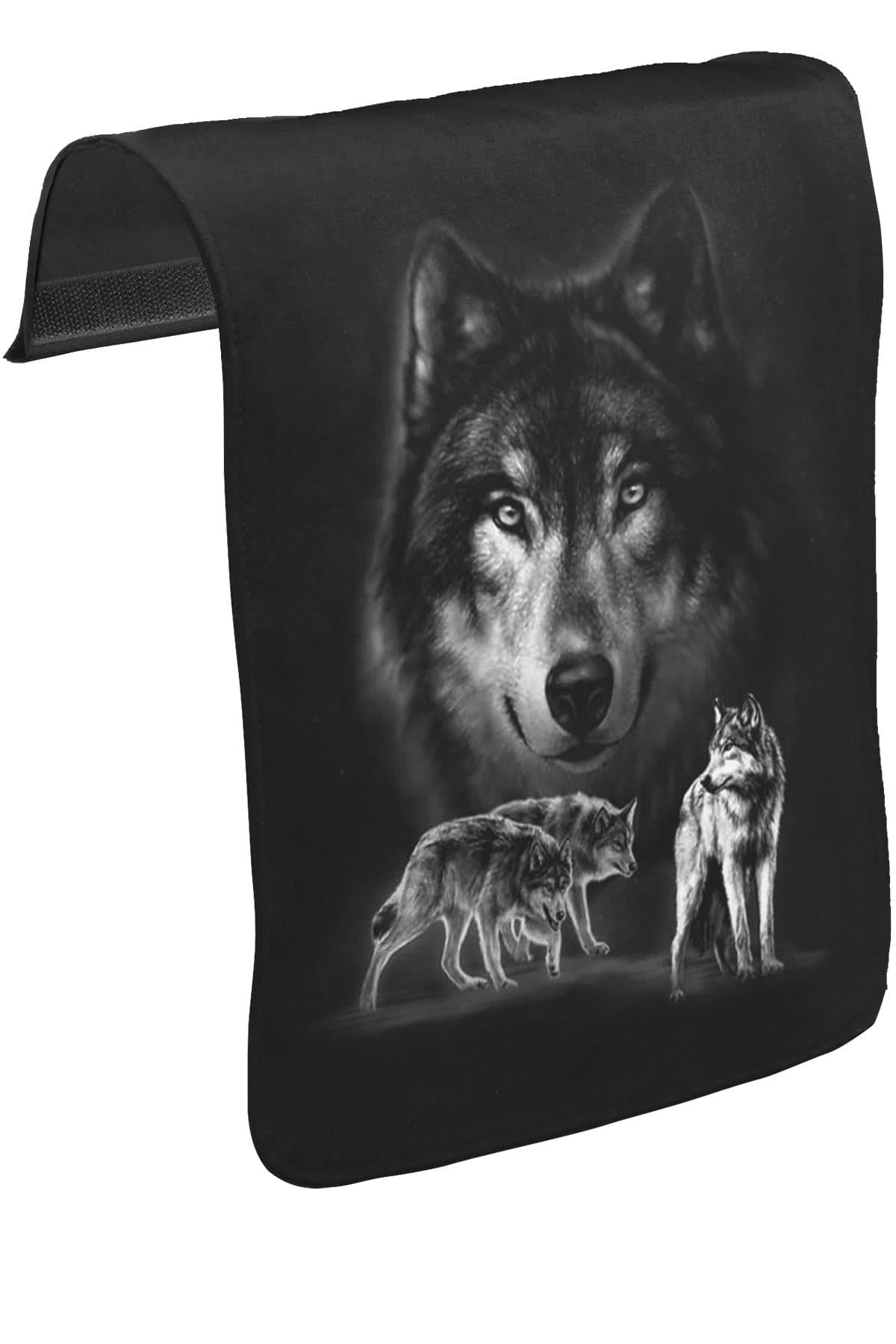 Wolf Unisex Black Removable Messenger Bag Cover CK-827 
