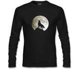 Kurt ve Ay Siyah Erkek Sweatshirt
