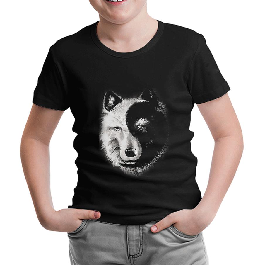 Kurt - Yin Yang Siyah Çocuk Tshirt